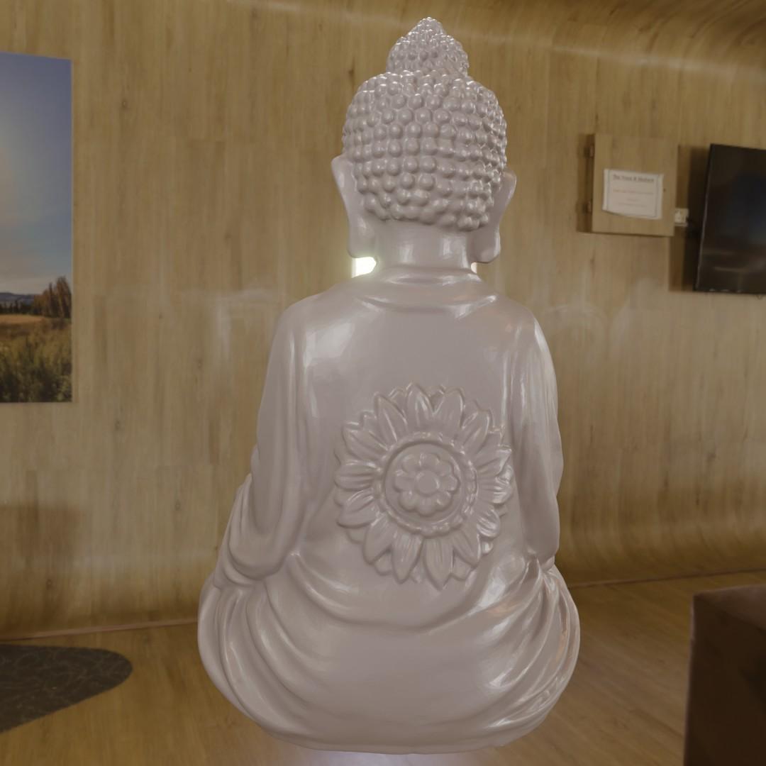 Bouddha candle 3d model