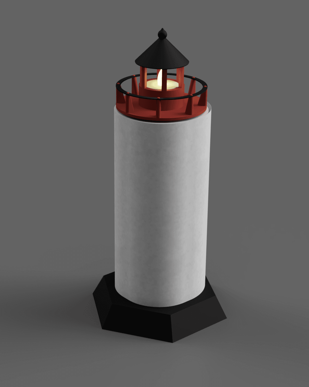 Lighthouse - paper towel holder #FunctionalArt 3d model
