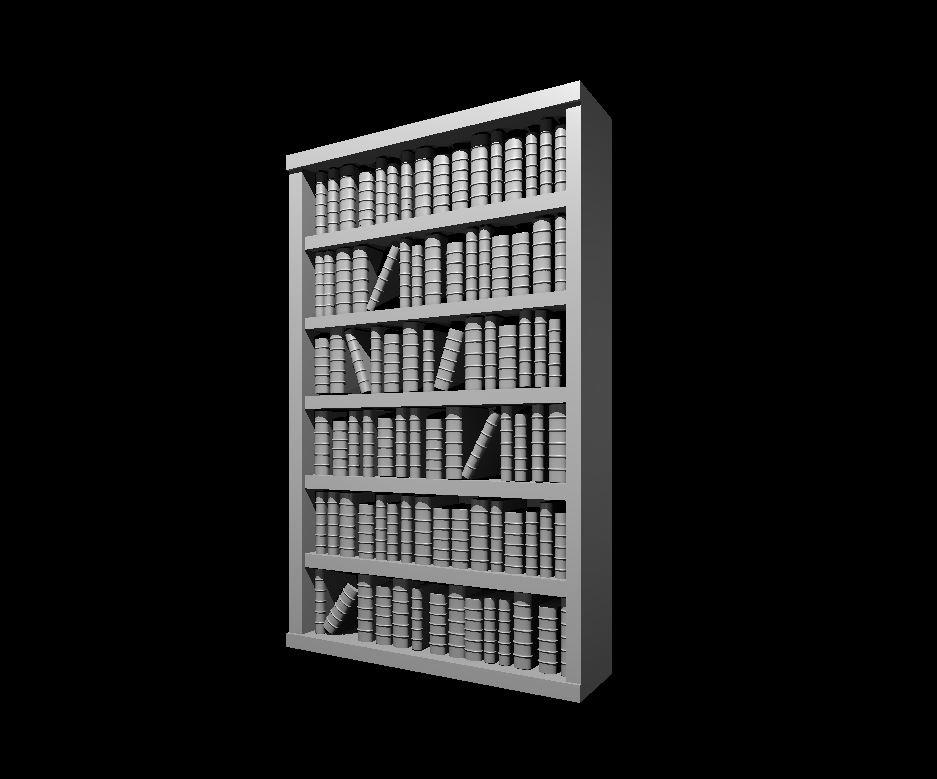 Book Shelf Mimic - Book Shelf Mimic Hiding - 3d model render - D&D - 3d model