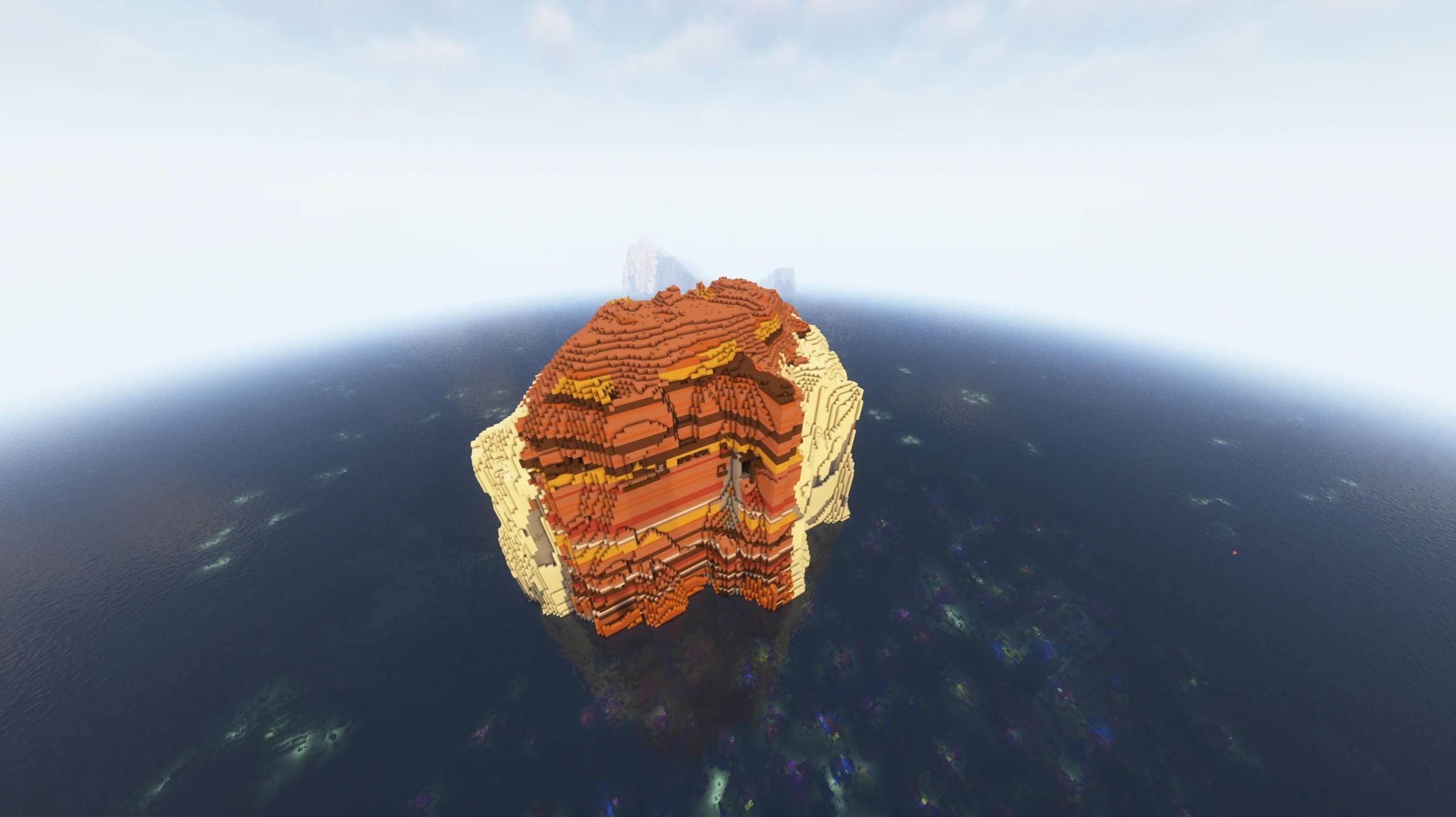 Minecraft Badlands Island 3d model