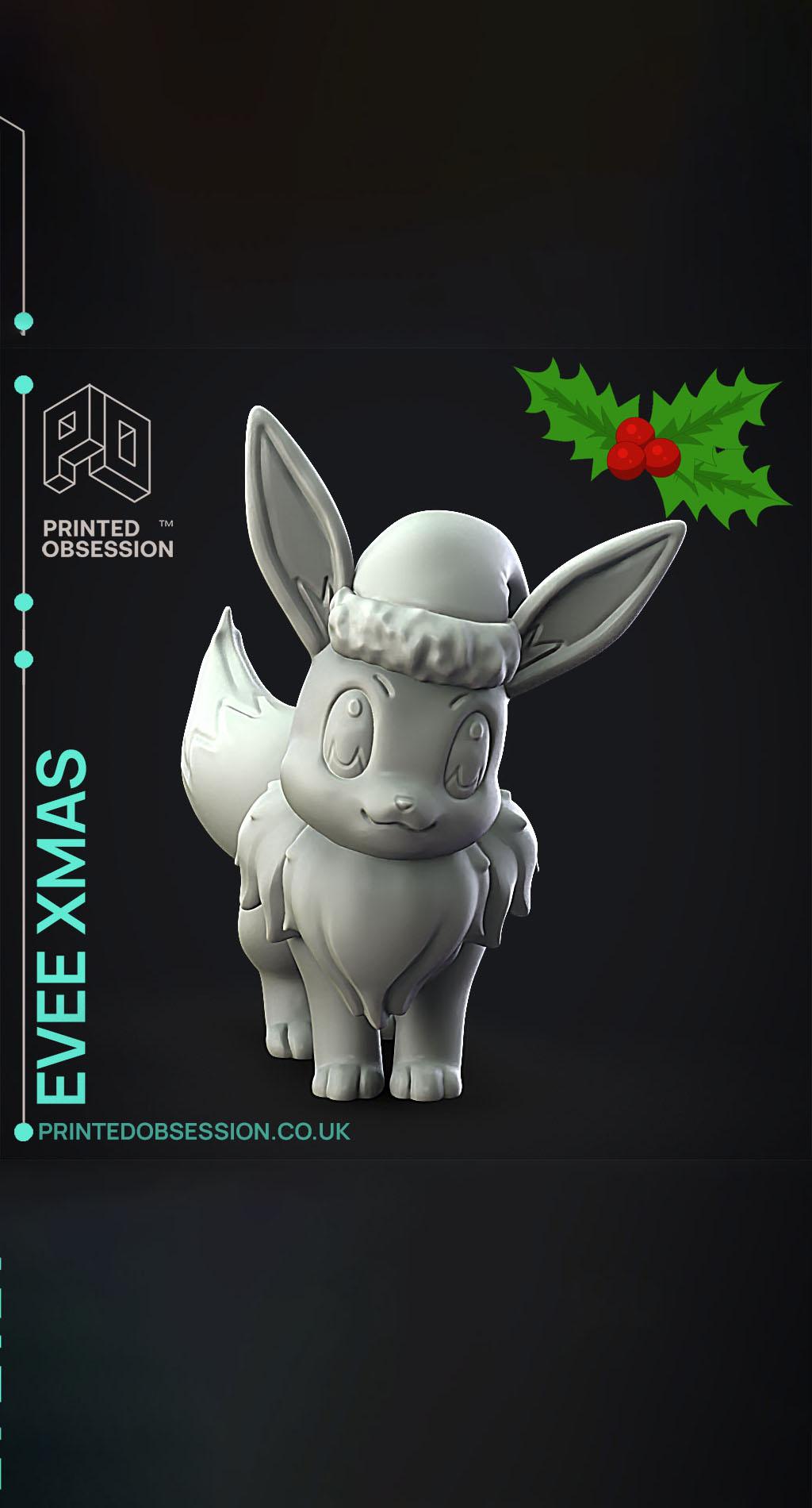 Evee xmas - Pokemon - Fan Art 3d model