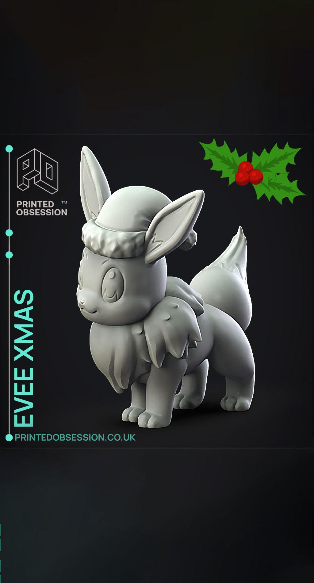 Evee xmas - Pokemon - Fan Art 3d model