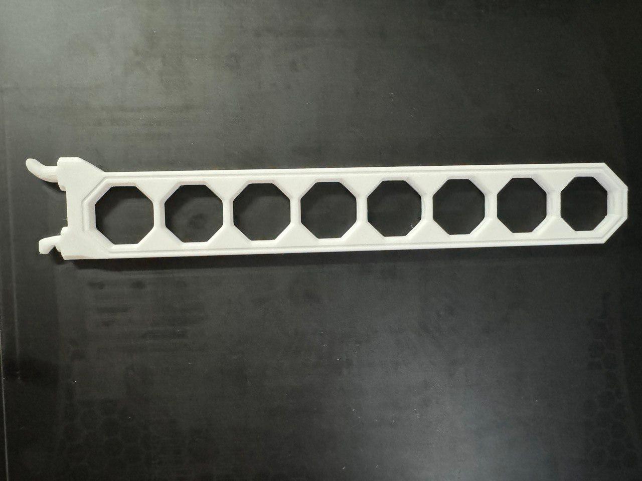 Multiboard Pegboard Click Rail 8 hole 3d model