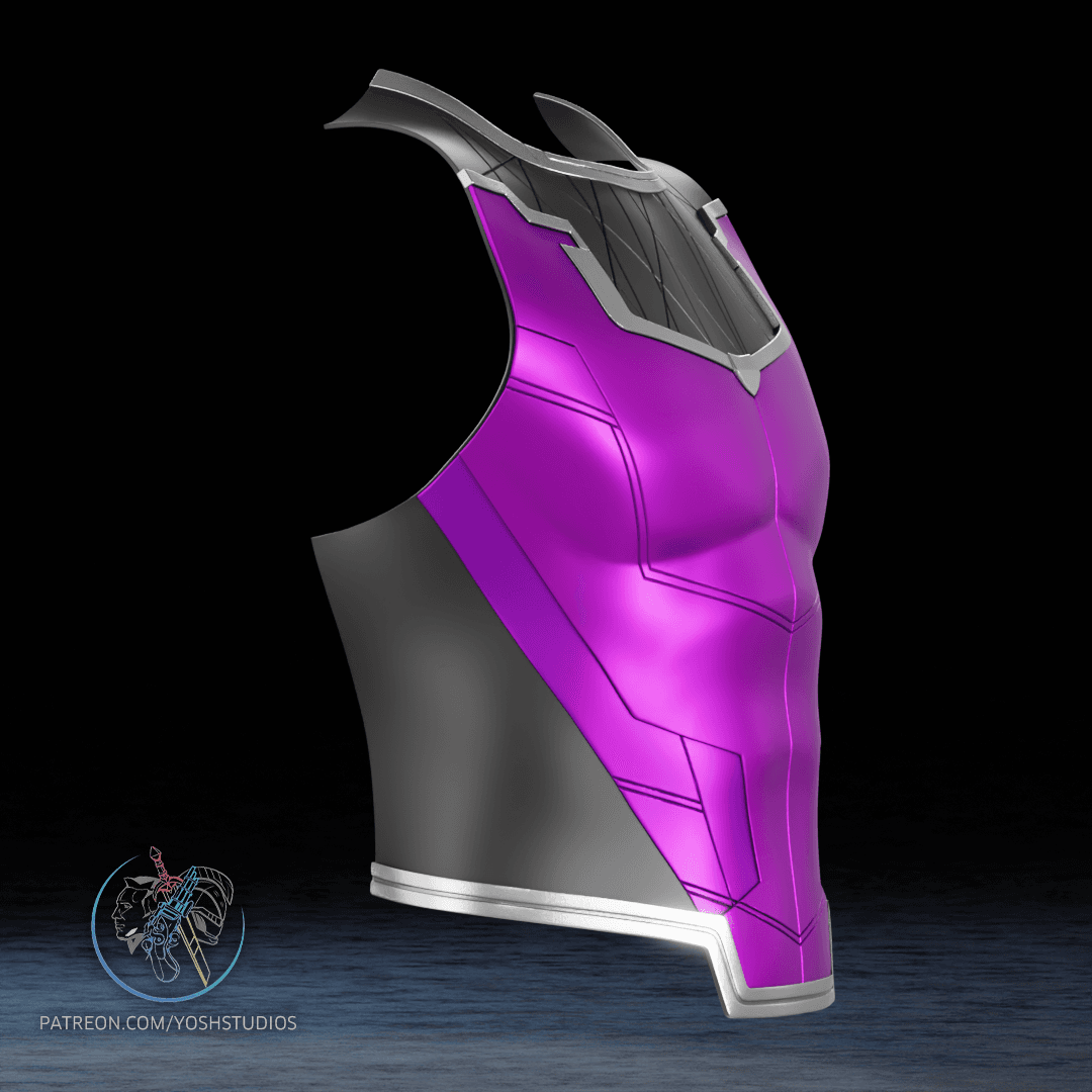 MCU Gambit Chest Armor 3D Print File STL 3d model