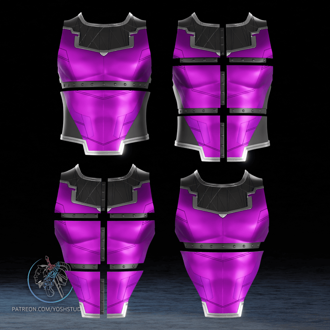 MCU Gambit Chest Armor 3D Print File STL 3d model