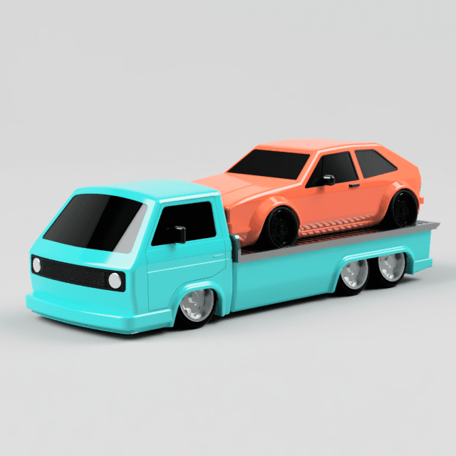 T3 CAR HAULER 3d model