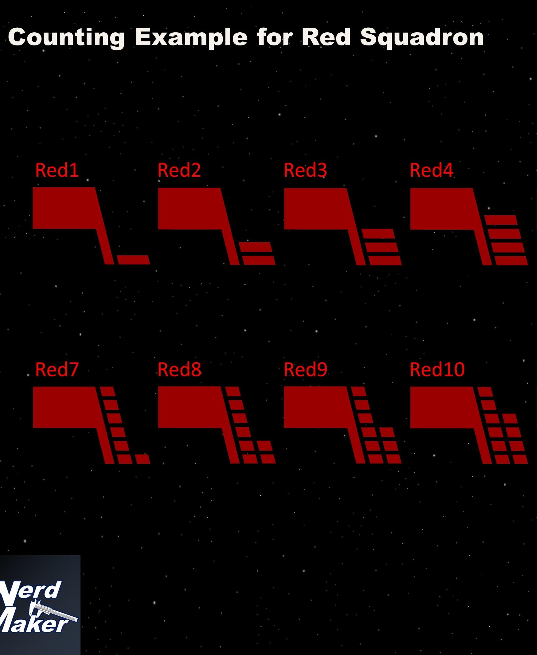 Call Sign Markings Template for X-Wings 3d model