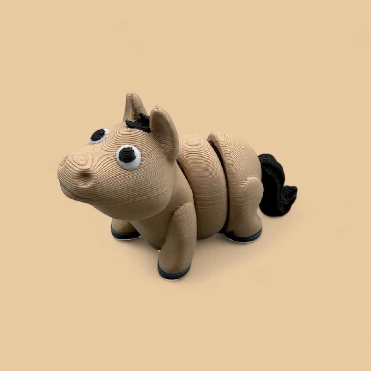 My Wiggle Pony - Articulating Flexy Horse - Pony Mini 3d model