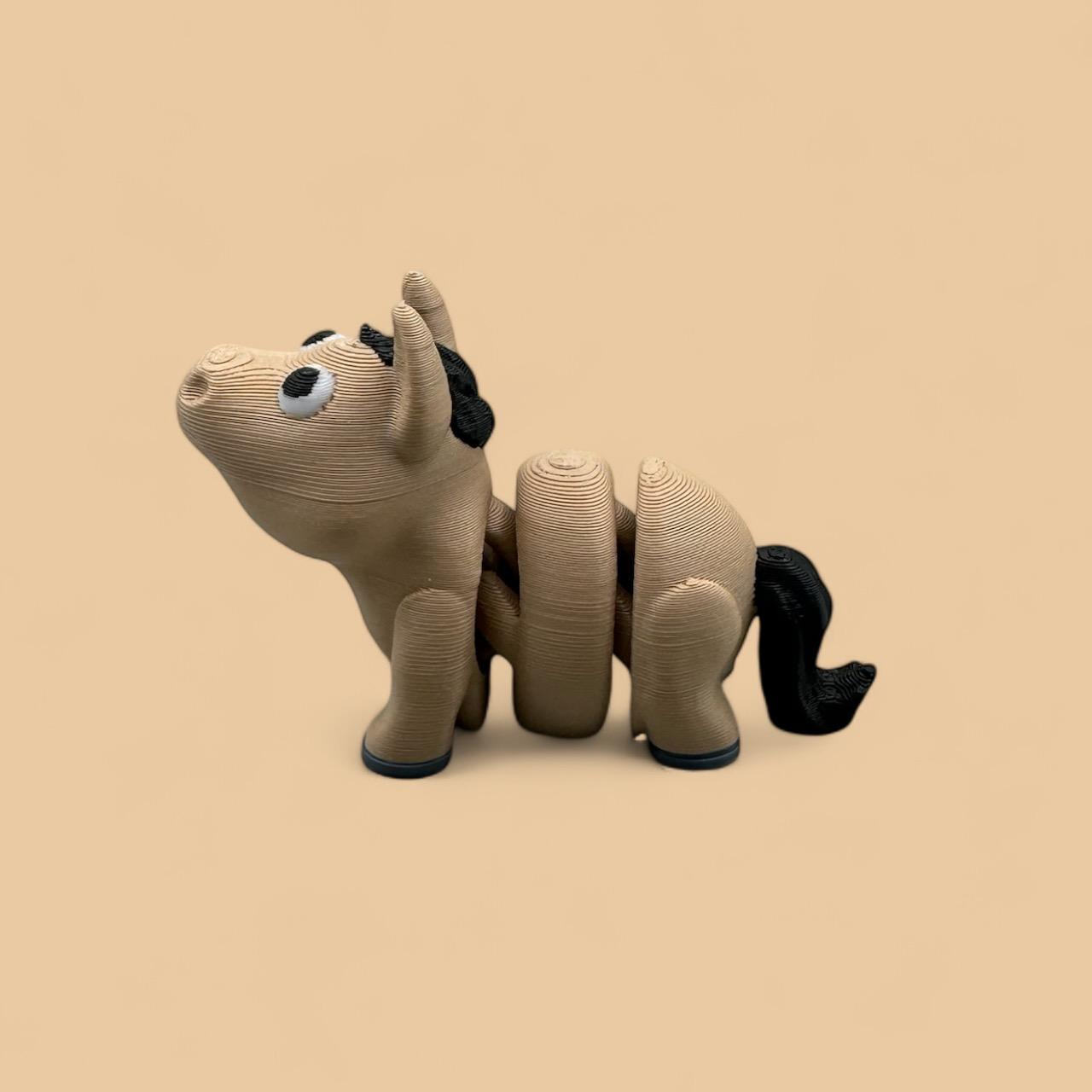 My Wiggle Pony - Articulating Flexy Horse - Pony Mini 3d model