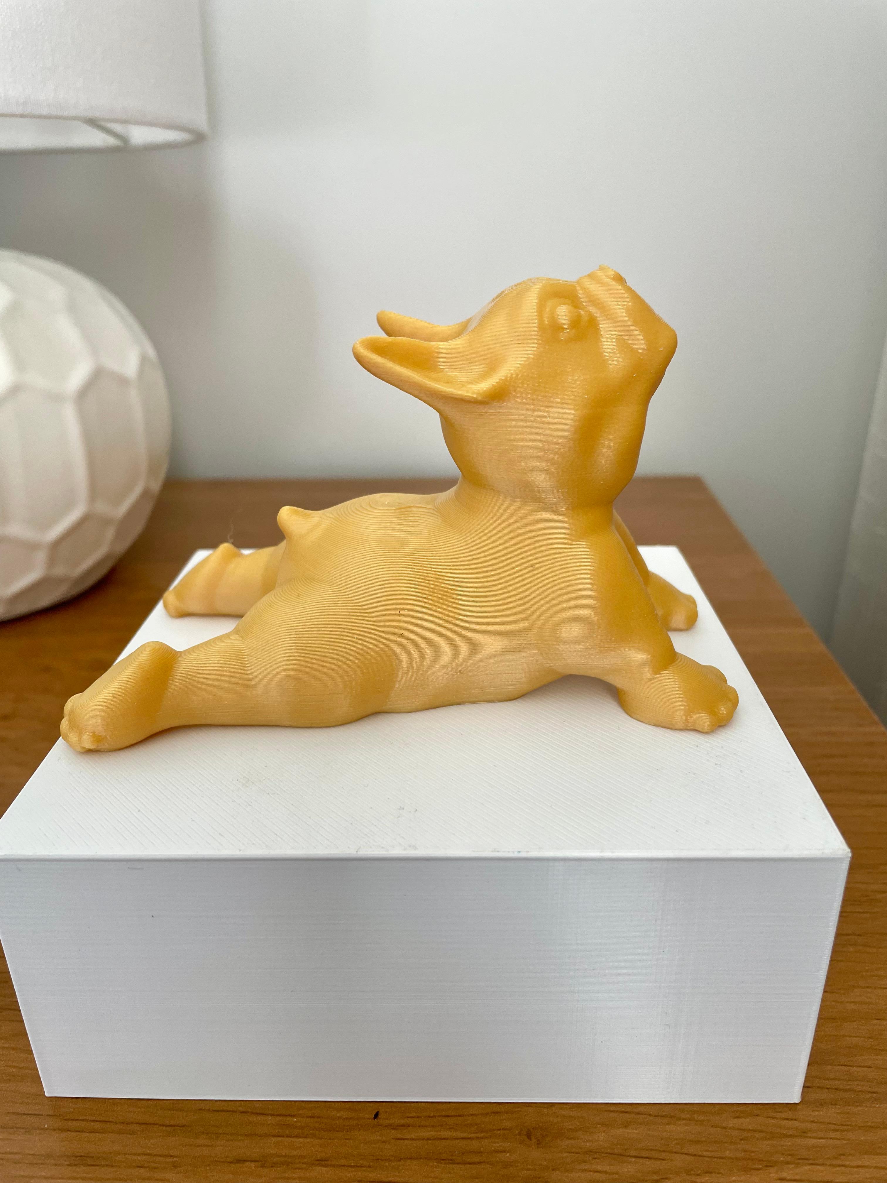 French Bulldog Dog Yoga Pose 3 3d model