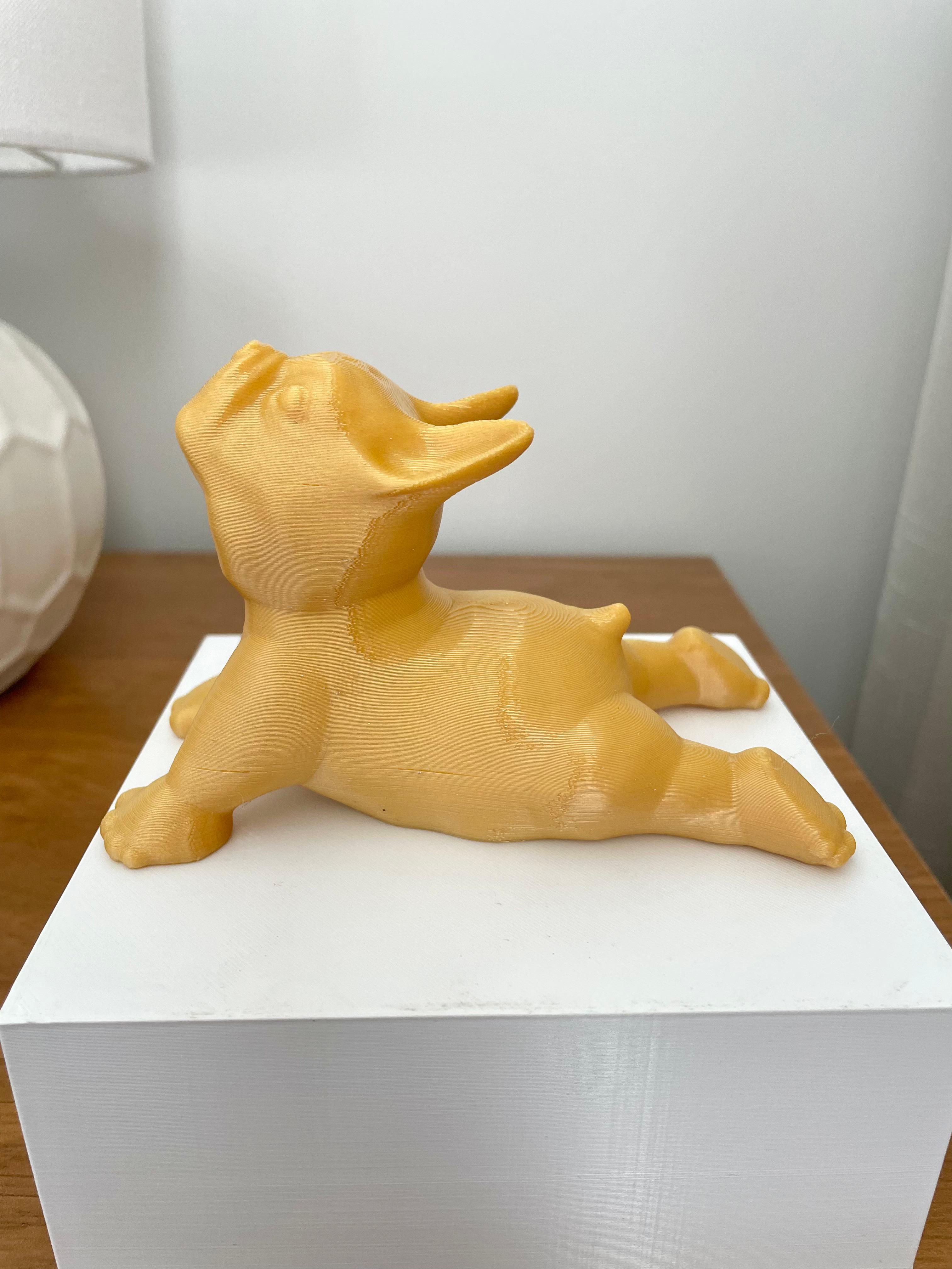 French Bulldog Dog Yoga Pose 3 3d model