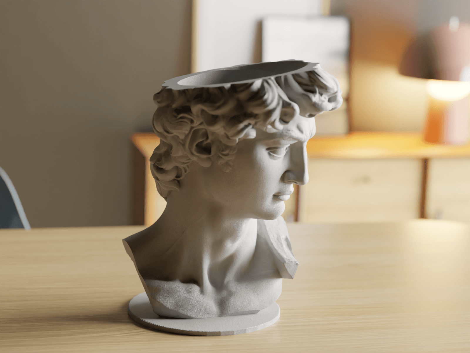 David by Michelangelo Vase 3d model
