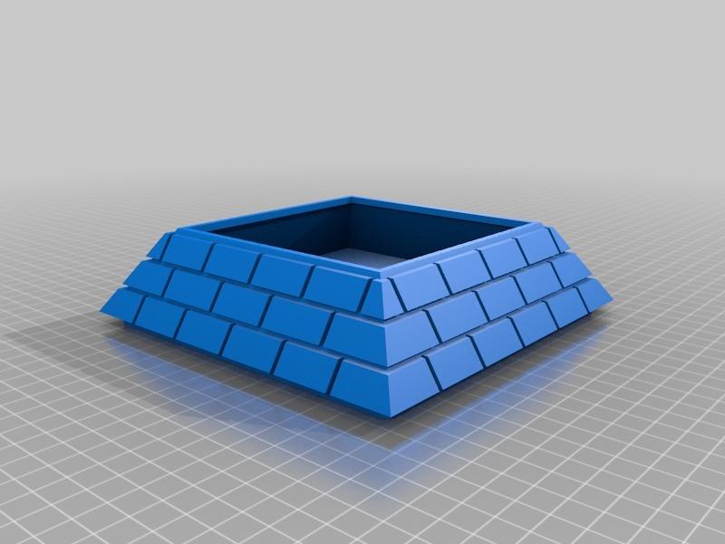 Illuminati Pyramid secret storage box BETTER FIT!!  3d model