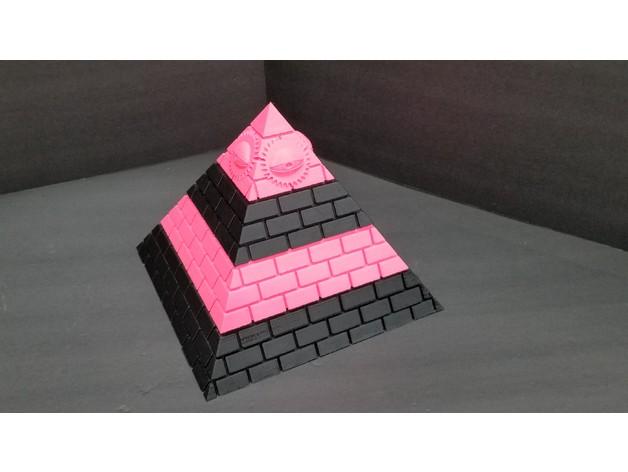 Illuminati Pyramid secret storage box BETTER FIT!!  3d model