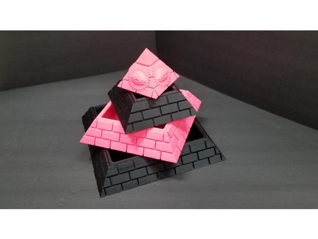 Illuminati Pyramid secret storage box BETTER FIT!!  3d model