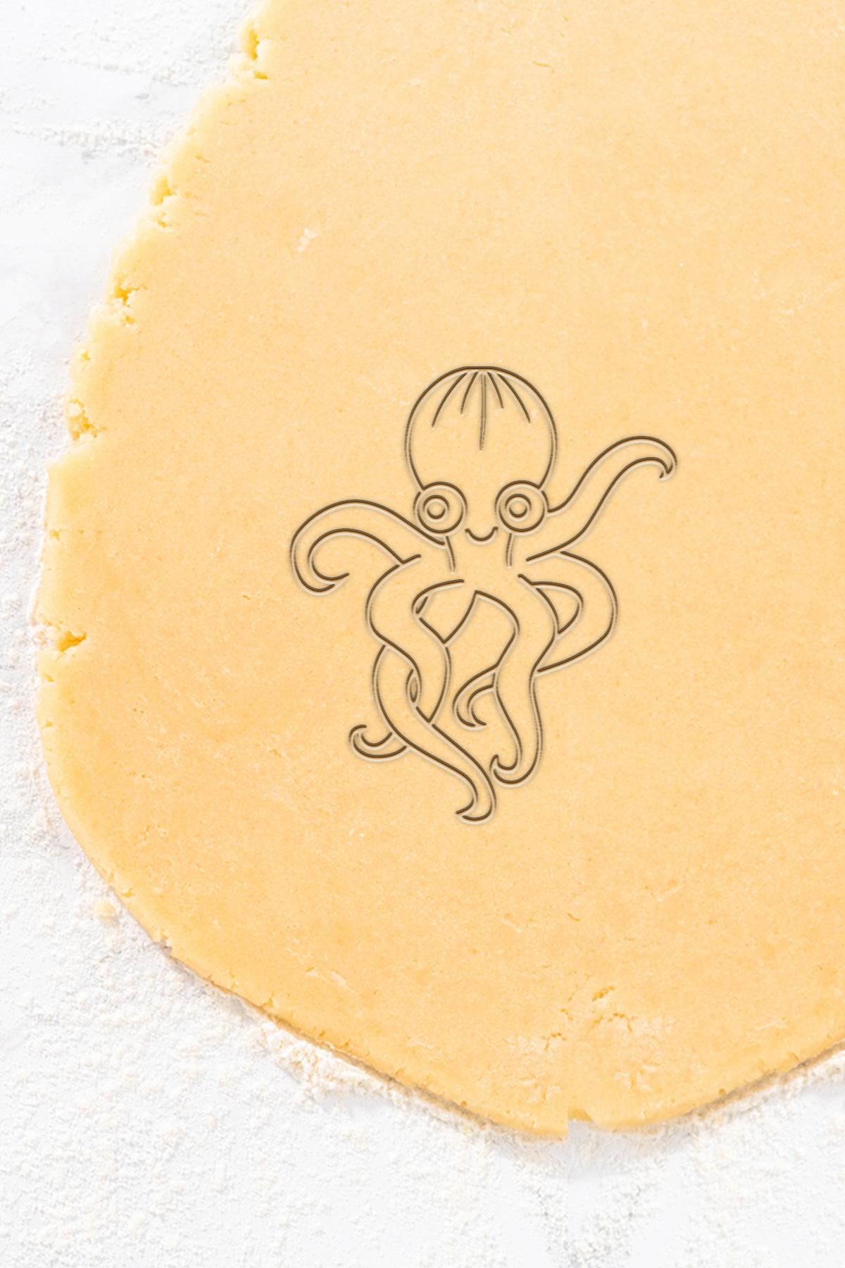 Octopus Cookie Cutter, Biscuit Cutter 3d model