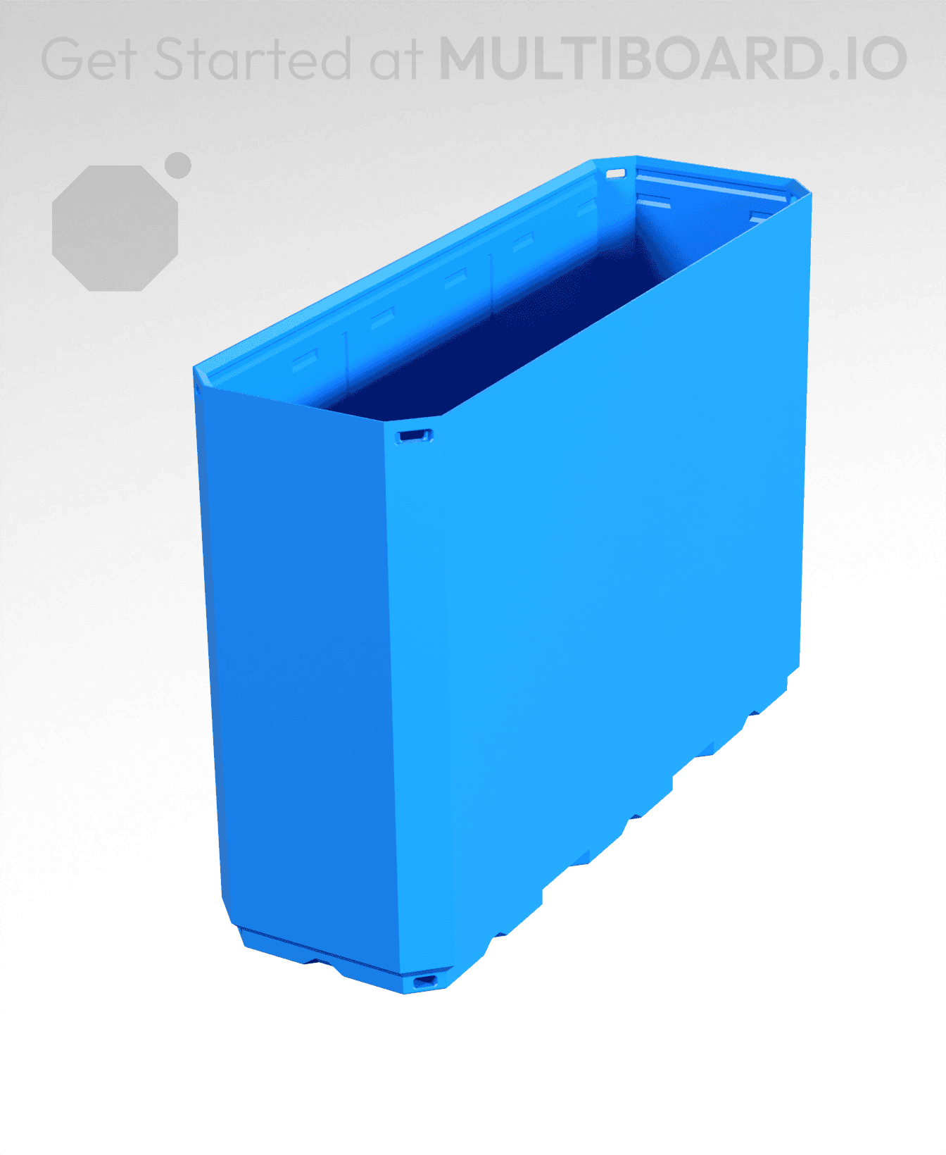 1x3x2 - Simple Walls - Multibin Shell 3d model