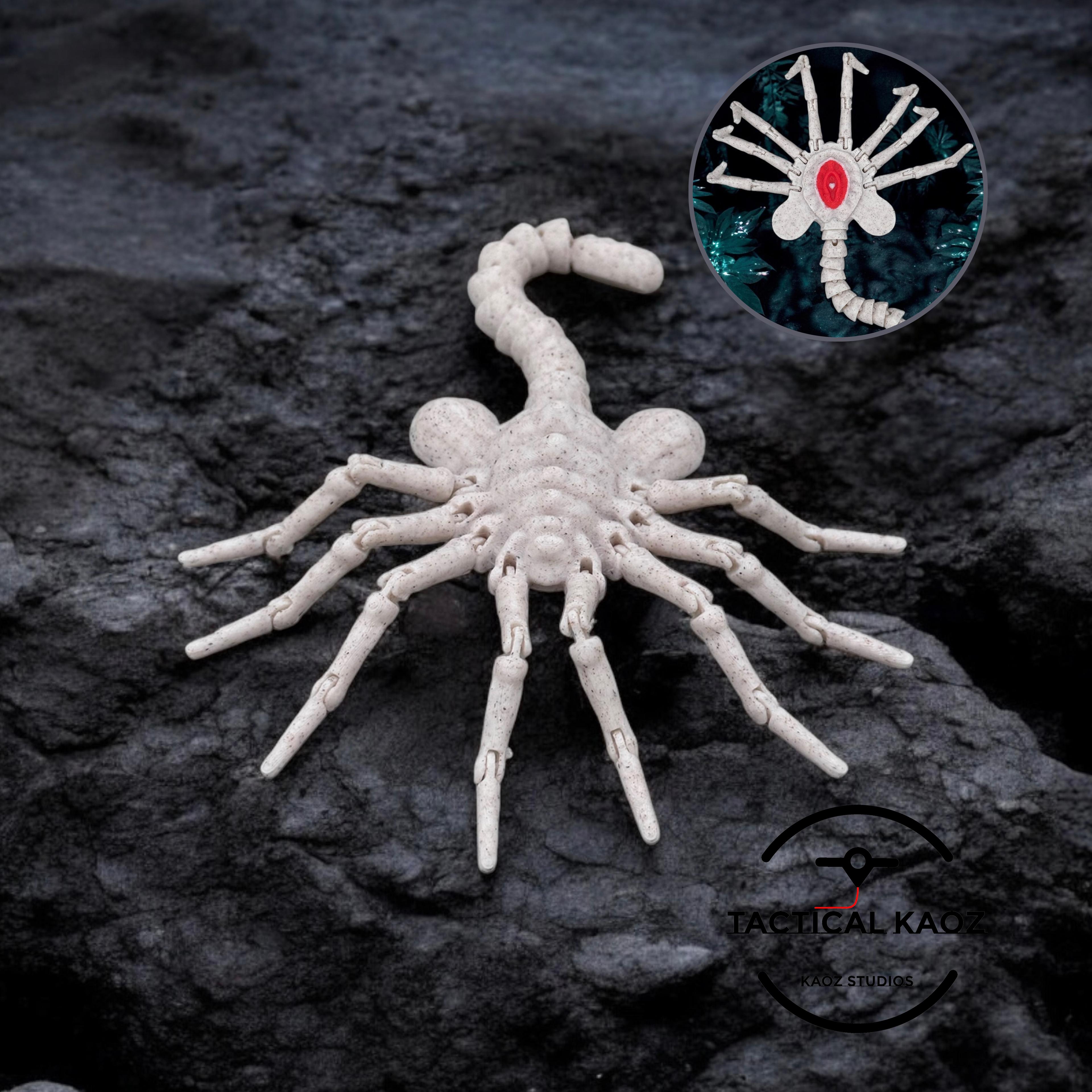 Facehugger Alien Flexi Print in Place 3d model