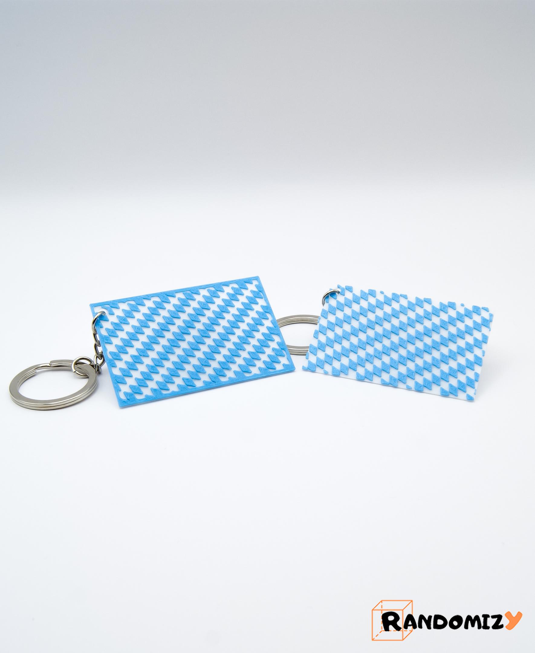 Bavarian Flag (Keychain) 3d model