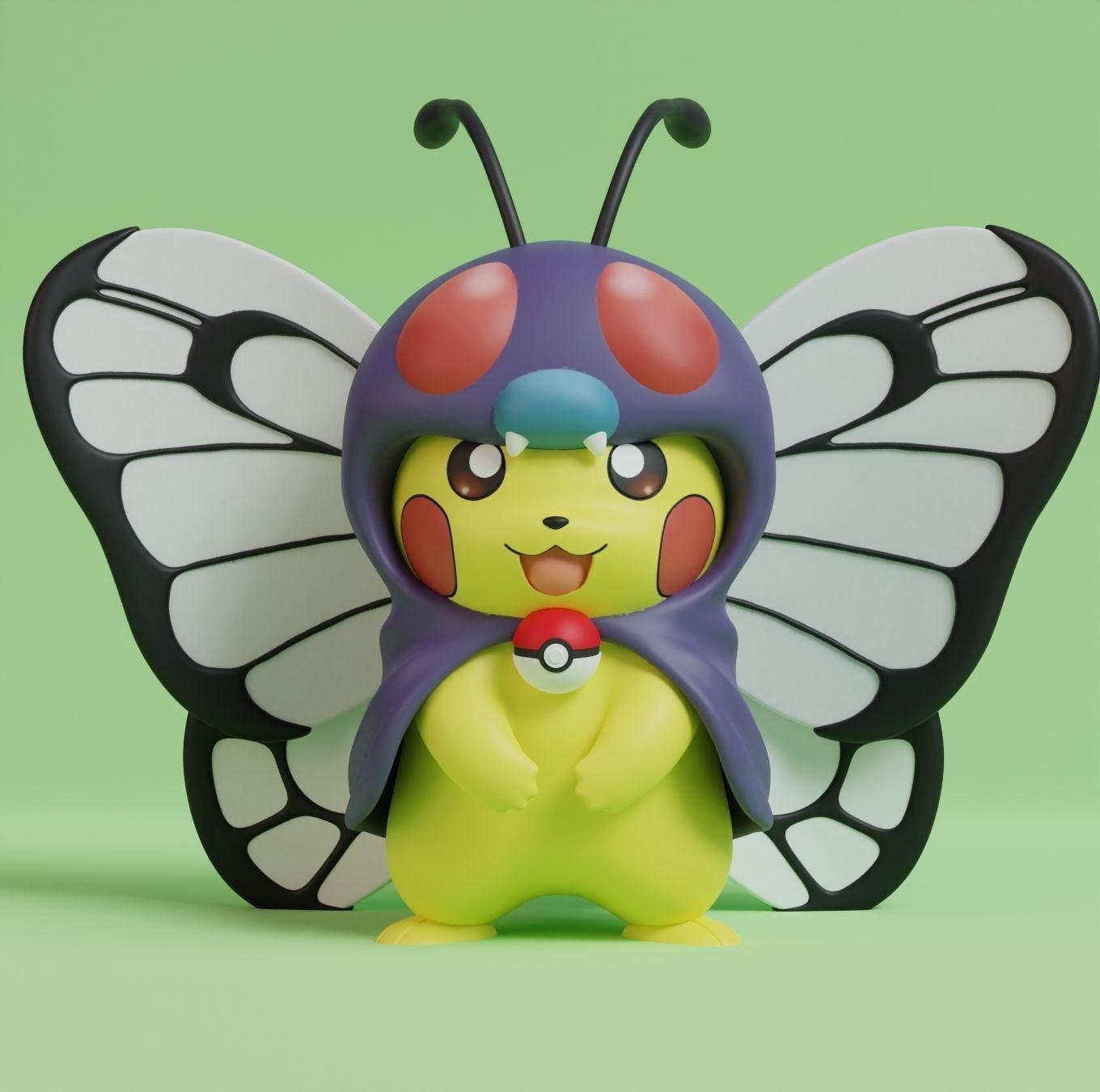 Cosplay Pikachu  3d model