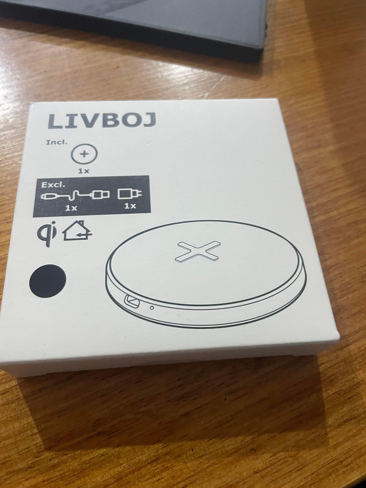 LIVBOJ Wireless charger, black - IKEA