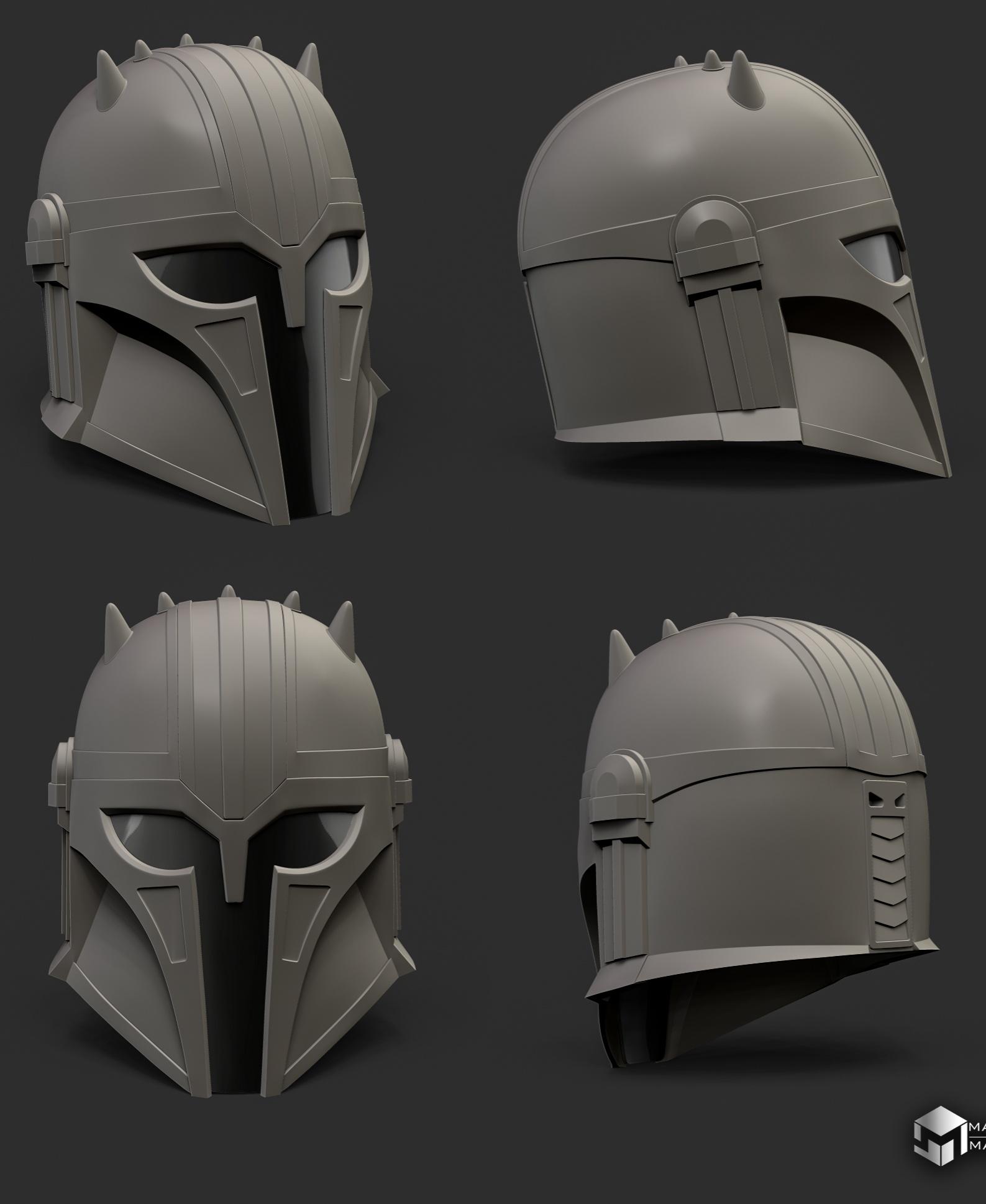 Armorer helmet 3d model