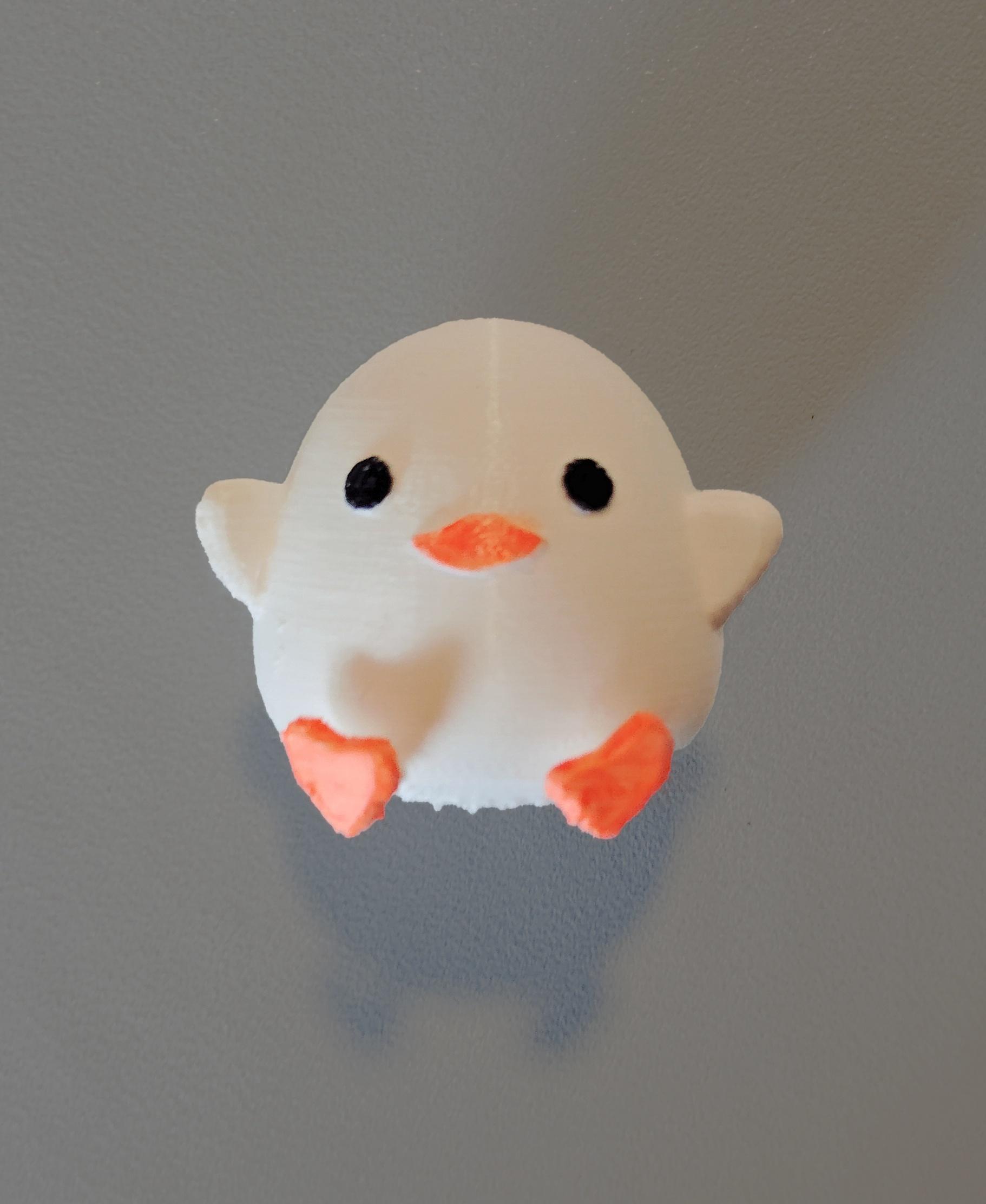 Cute Duck ( Easy Print Minimal Supports ) 3d model