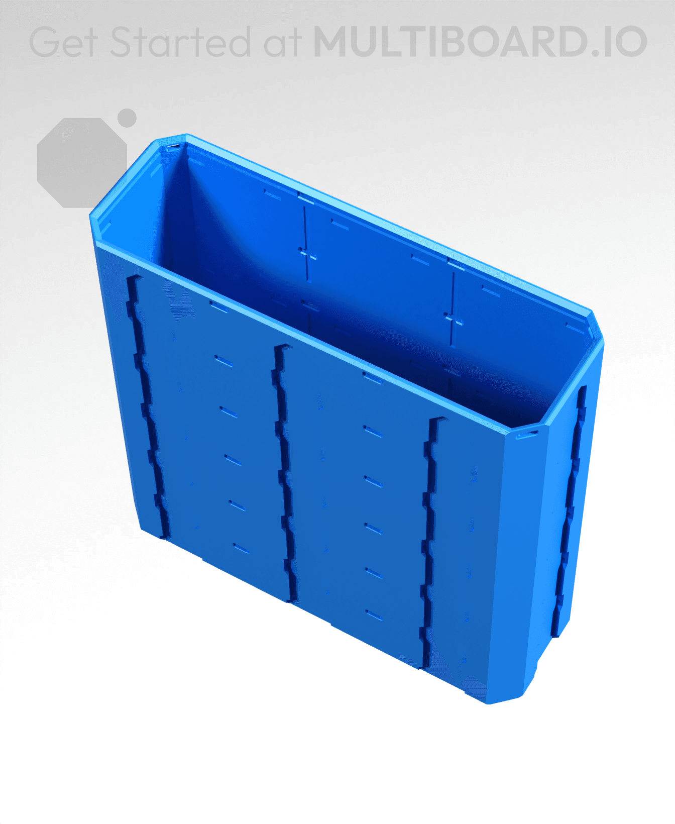 3x1x3 - Topped Multipoint Rail - Standard Click-In Multibin Shell Extension 3d model