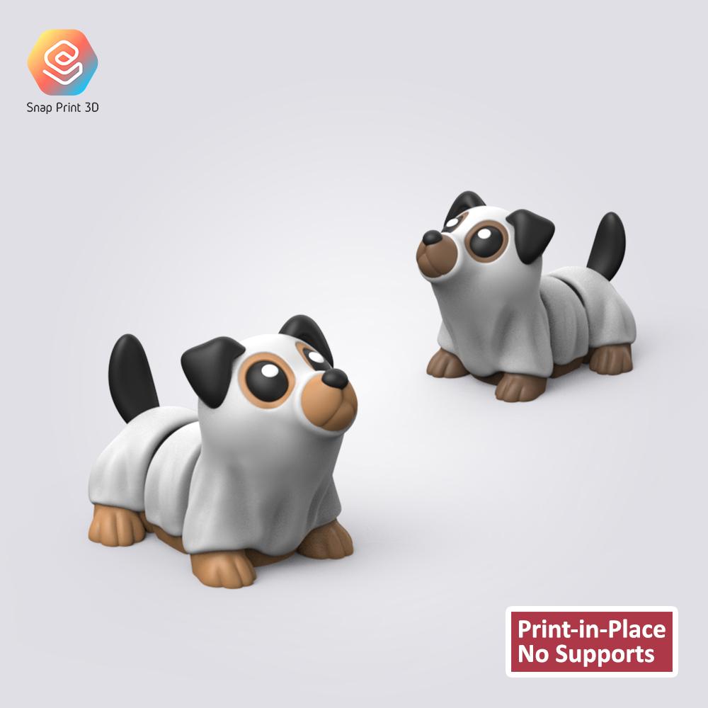 Halloween Flexi Dog 3d model