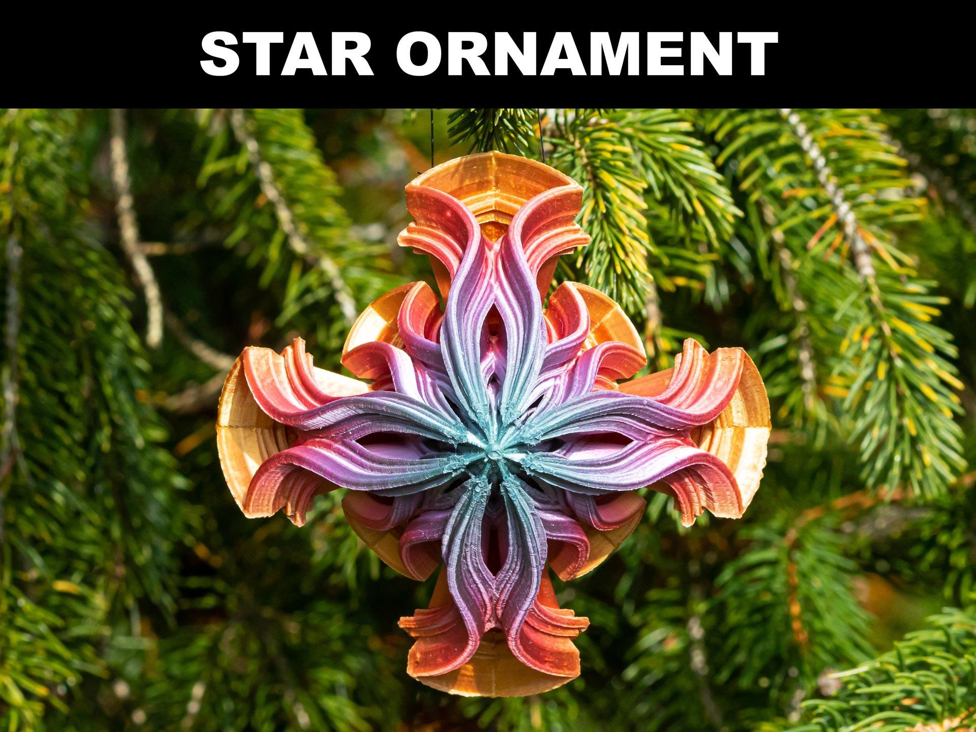 Star Christmas Tree Ornament 3d model