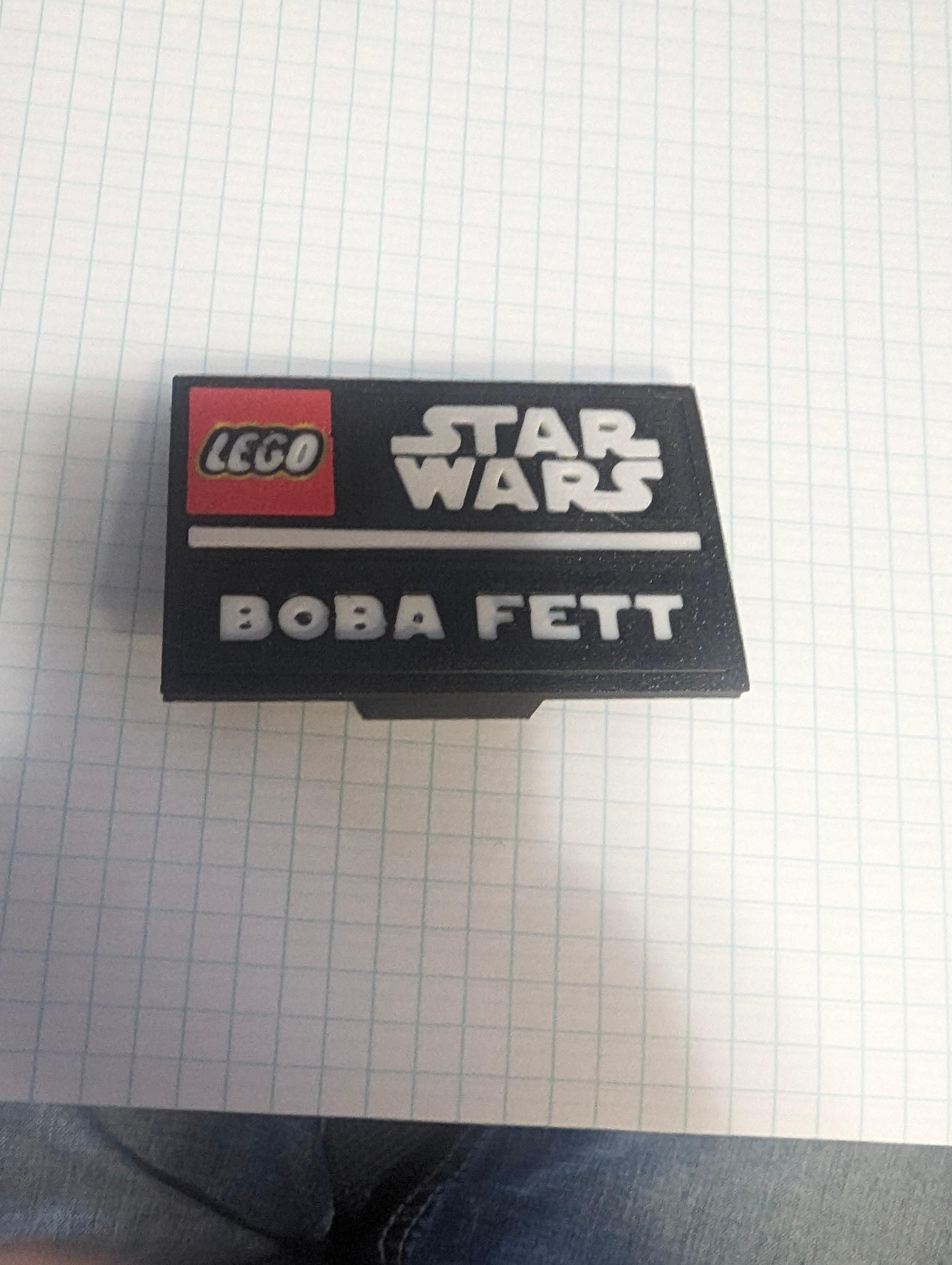 Boba Fett Complete Nameplate Assembly 3d model