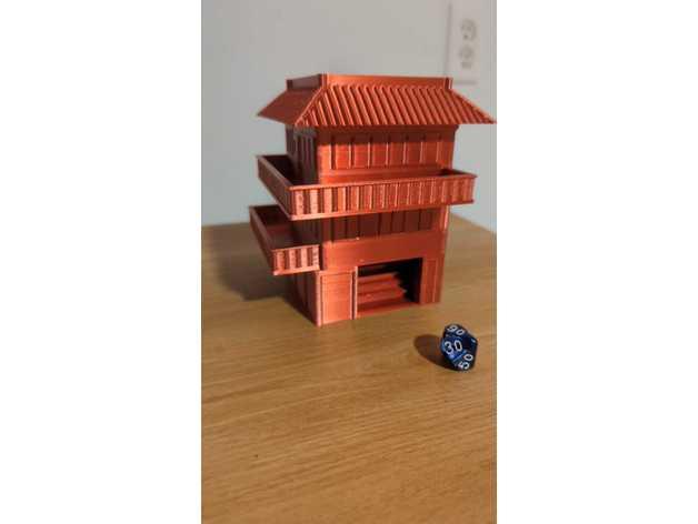 Japanese/Naruto Dice Tower 3d model
