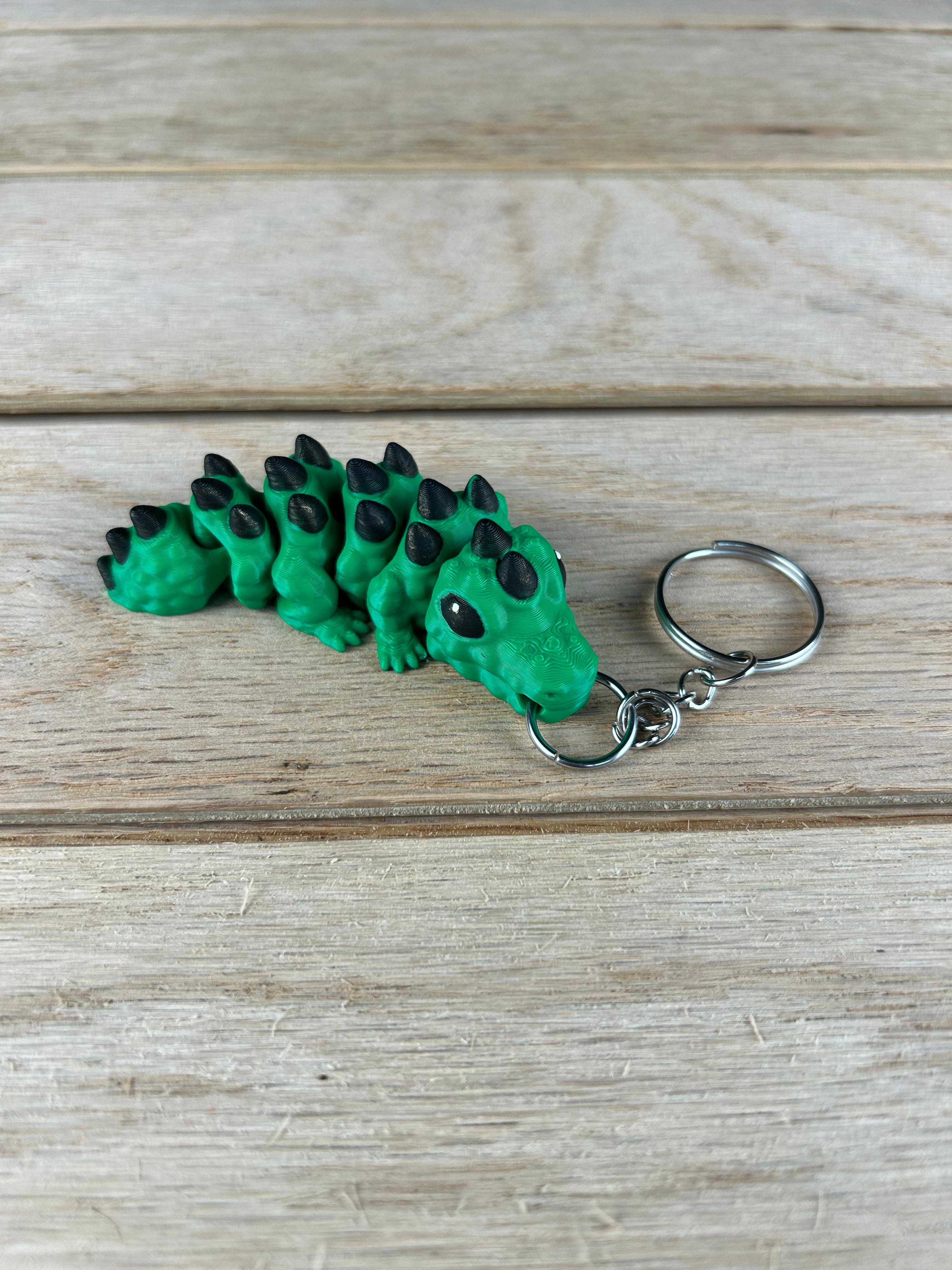 Gator Dragon Mini with Solid Legs keychain 3d model