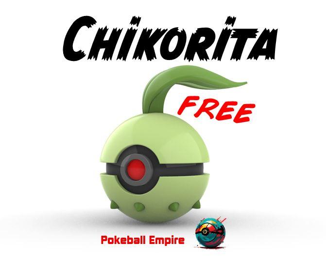 Pokeball 152 Chikorita 3d model