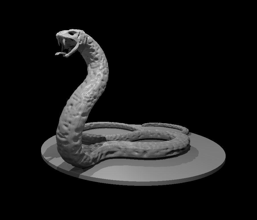 Zombie Giant Snake - Zombie Giant Snake - 3d model render - D&D - 3d model