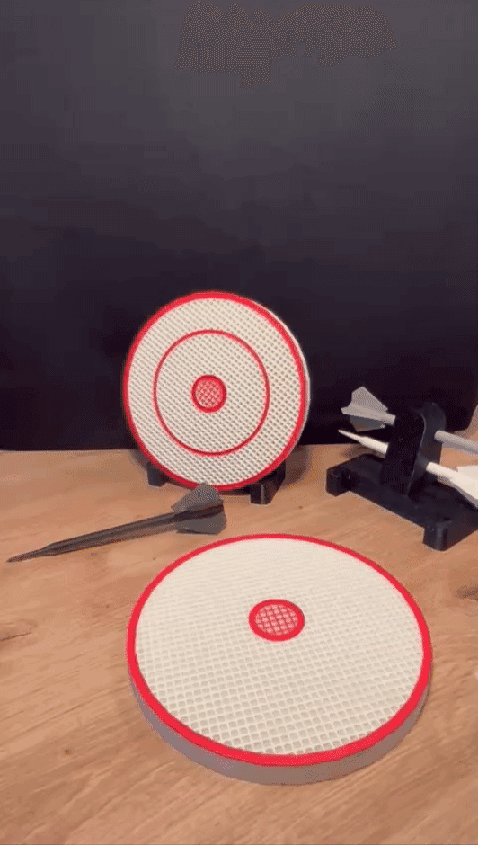 PORTABLE DARTBOARD WITH DARTS 3d model