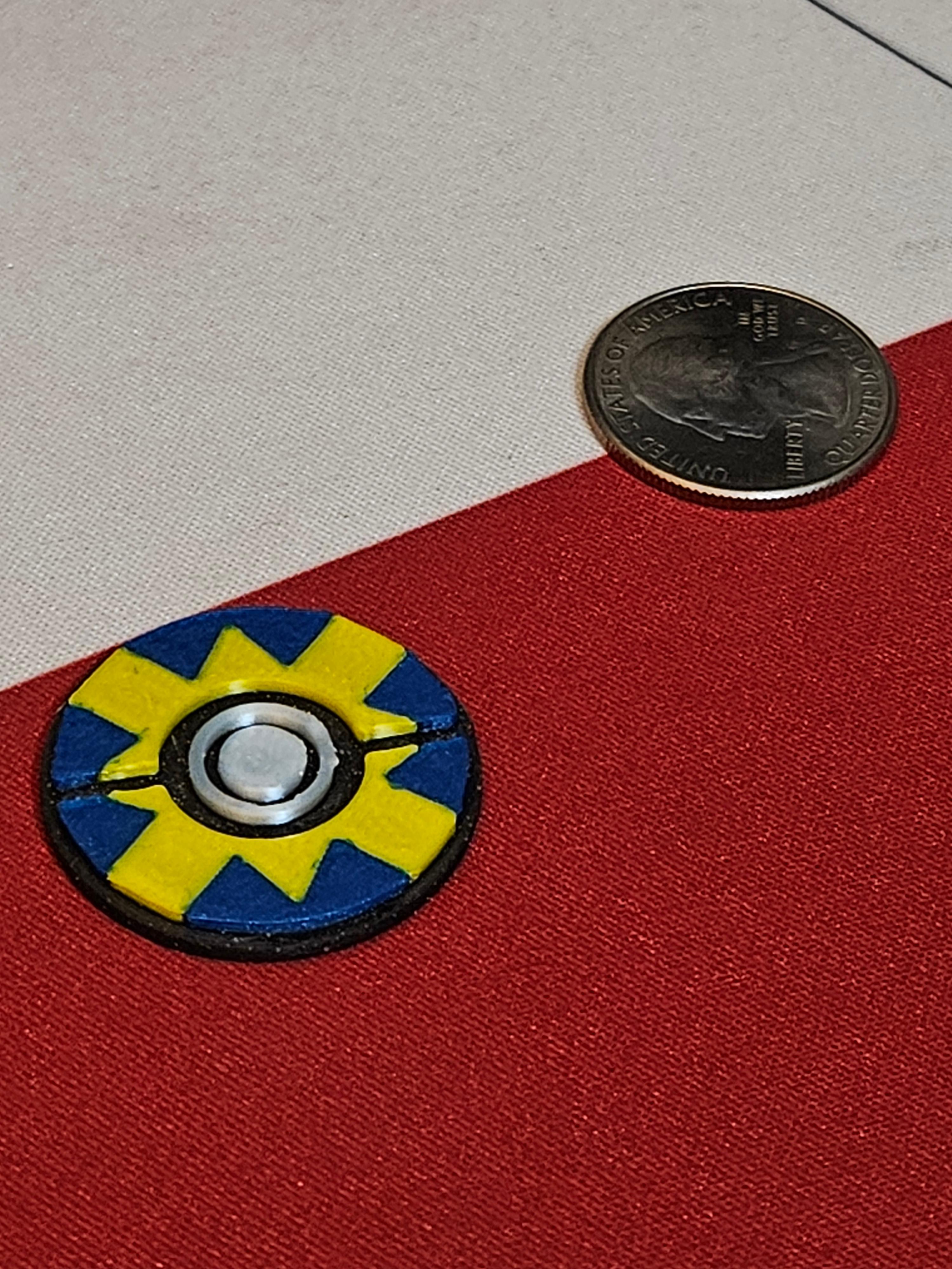 Quick Ball Token Double Sided Ver. 3d model