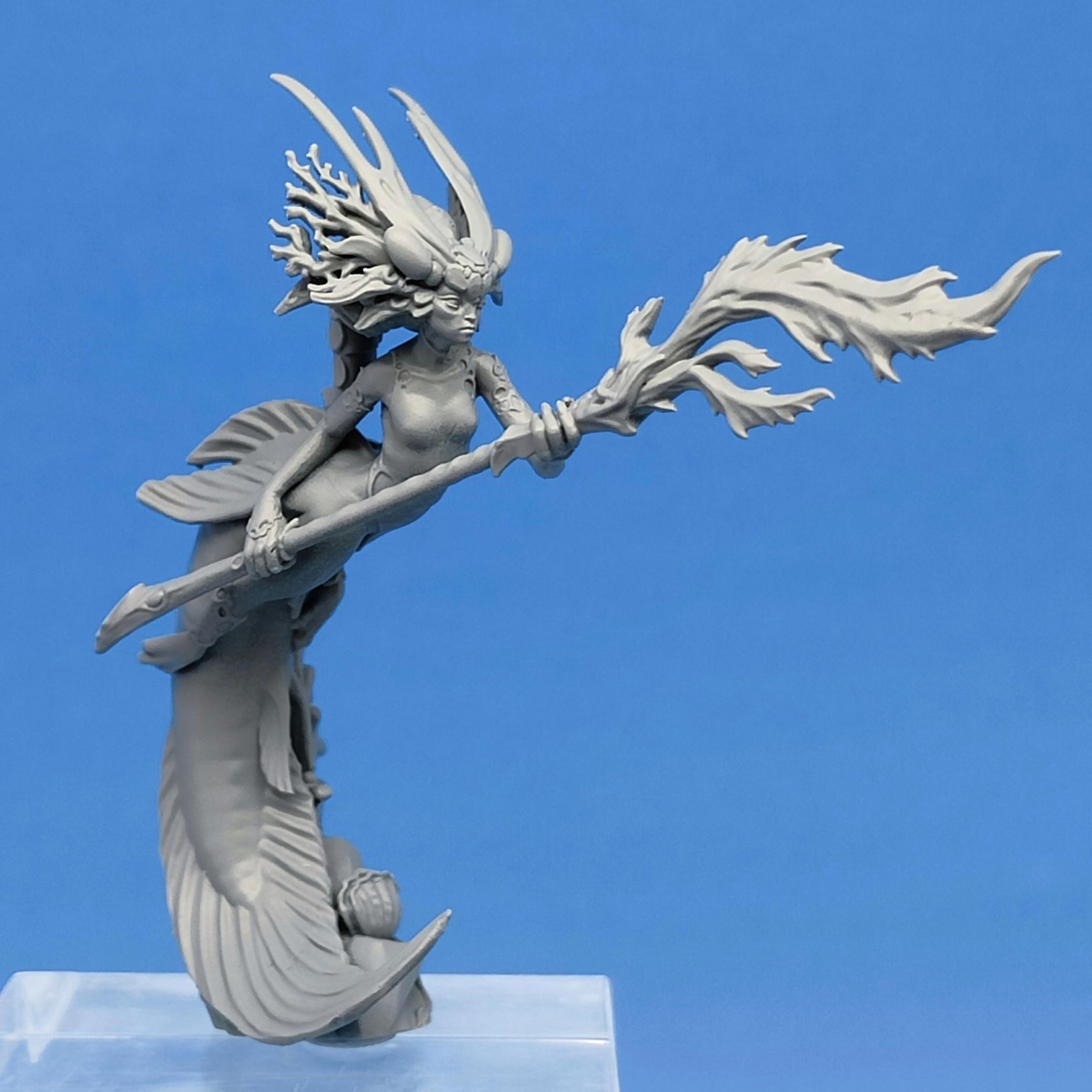 Mermaid Warrior - Tereis, Lemurian Elara (Pre-Supported) 3d model