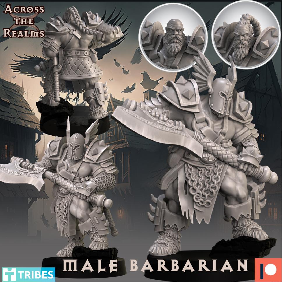 Male Barbarian 3d model