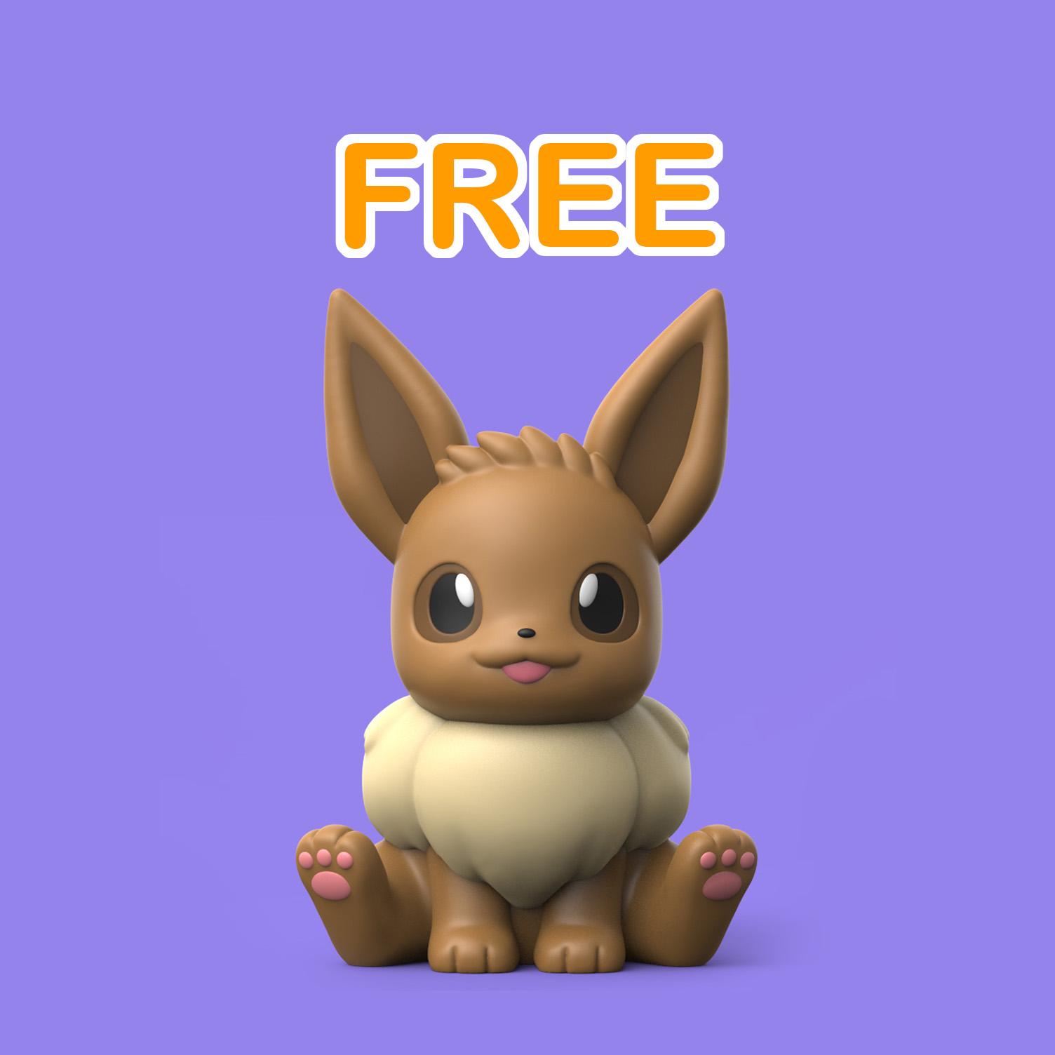 Eevee (Easy Print No Supports) 3d model