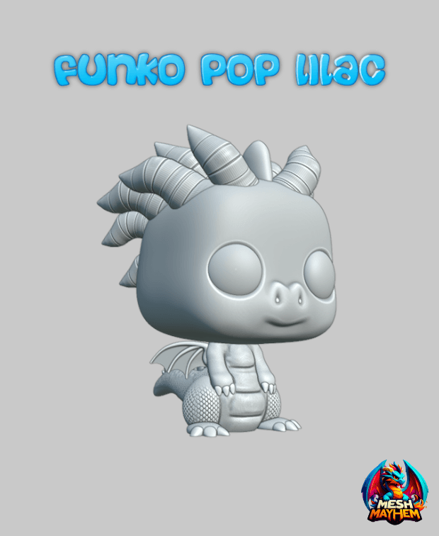 Funko Dragon Lilac Mesh Mayhem 3d model