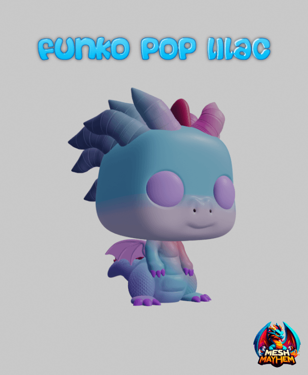 Funko Dragon Lilac Mesh Mayhem 3d model