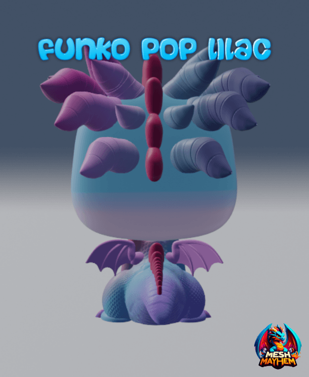 Funko Dragon Lilac Mesh Mayhem 3d model