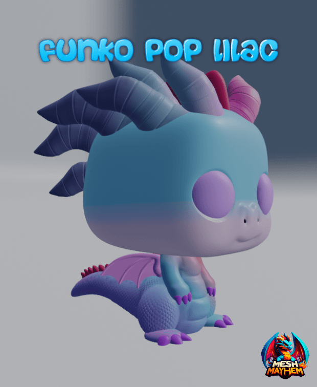 Funko Dragon Lilac Mesh Mayhem 3d model