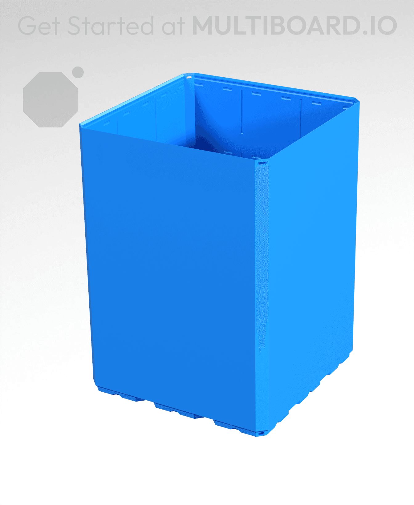 3x3x4 - Simple Walls - Multibin Shell 3d model