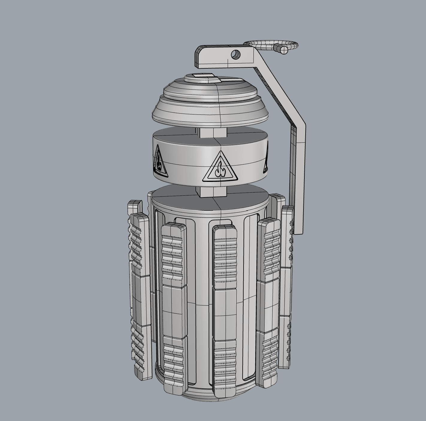 Helldivers 2 G-10 G10 Incendiary Grenade 3d model