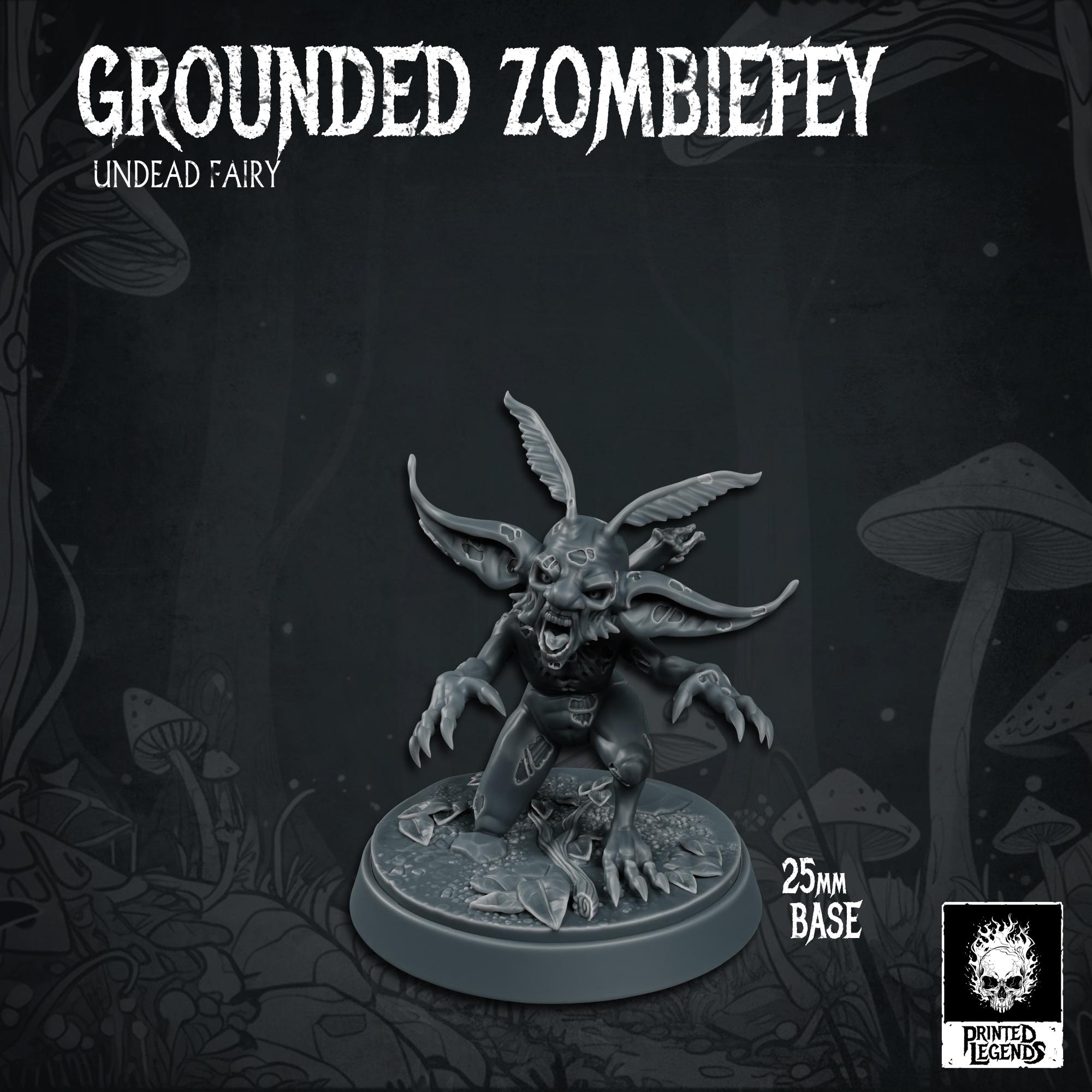 Grounded Zombiefey 02 (25mm Base) 3d model