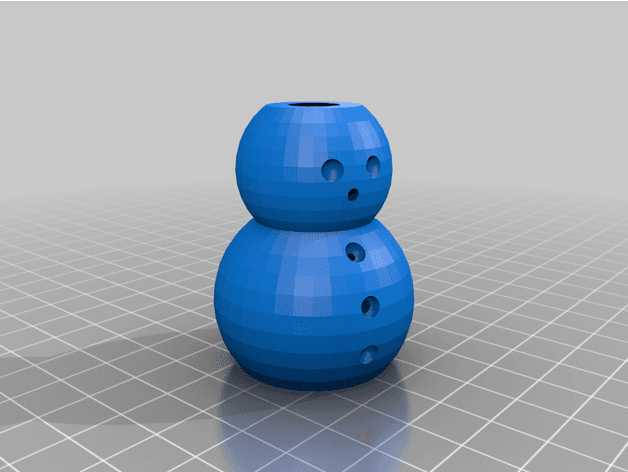 Lighted Snowman Ornament 3d model