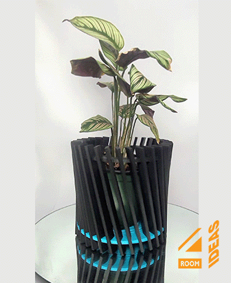 Planter Pot 1 - laser cut style 3d model