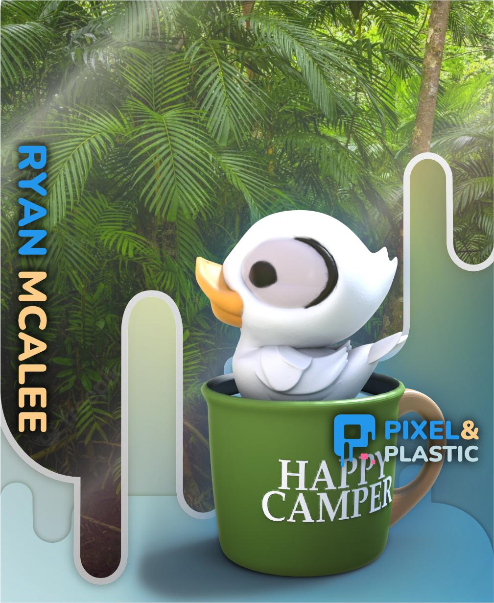 Happy Camper Duckling 3d model